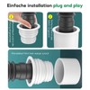 Pack of 8 Drain Pipe Seal Hose, Rubber Sleeve Siphon