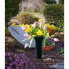 Set of 2 Green Spiked Memorial Grave Flower Vases Cemetery