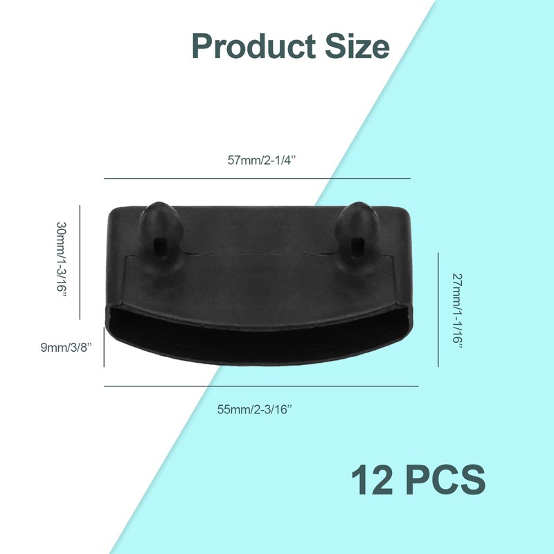 iwiio 12Pcs Bed Slat Holders, Bed Slat Caps, Side and