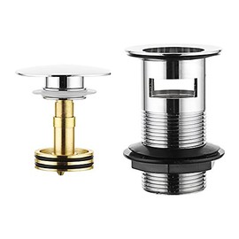 Home Standard JT Pickfords | Easyclean Pop Up Click Clack Basin Waste - Chrome | Slotted To Work With An Internal Overflow