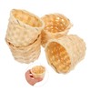 CIYODO 6 Pack Miniature Woven Baskets Handheld Flower Baskets for