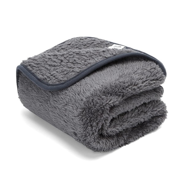 Nobleza Soft Plush Blankets for Dogs, Cats, Rabbits and Other Pets Washable Grey 120 x 100 cm