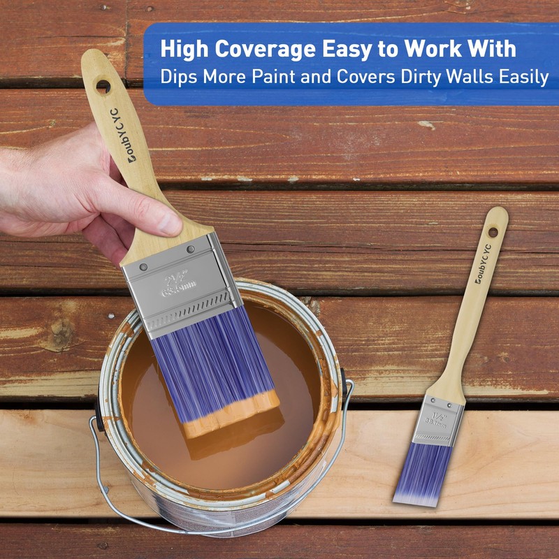 DoubYCYC, Paint Brushes, 8 Pack, Paint Brush Set, Paint Brushes