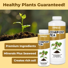 Compost Tea, Boosts Microbial Activity in Gardens for All Plants, 8 oz (250mL)