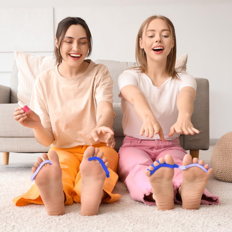 Iconikal 36-Pack Pedicure Foam Toe Separators Stretchers, Soft Spacers for