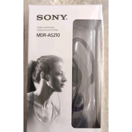 Sony NEW Sony MDR-AS210 Stereo Headphones for Sports - Clip On Design For Active Use