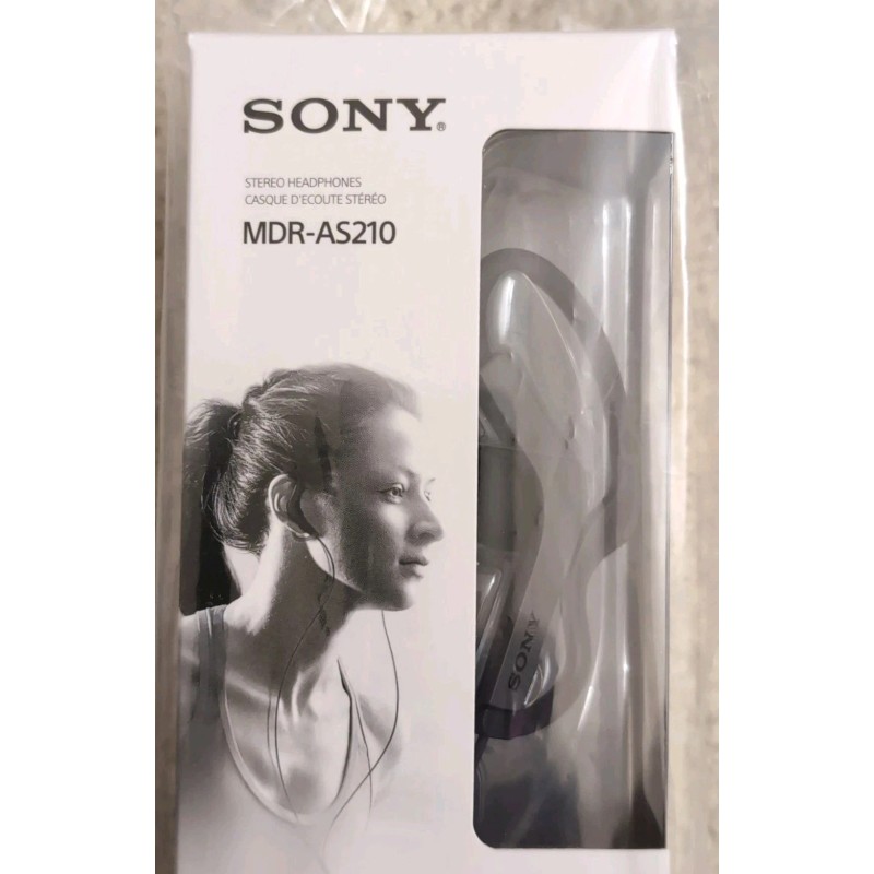 Sony NEW Sony MDR-AS210 Stereo Headphones for Sports - Clip