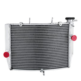 HKAUTOPART Radiator for 2009-2020 Kawasaki Ninja ZX6R ZX636 ZX600R, 1 Row Full Performance Aluminium Radiator