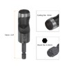 sourcing map Leather Hollow Punch Hex Shank for Drills, 14mm