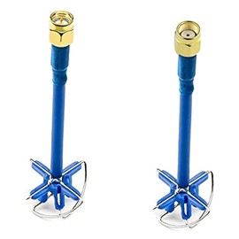 AKK LB2 5.8GHz 5DBi RHCP 1pc SMA 1pc RP-SMA Male High Gain Four Leaf Clover Antenna TX/RX for FPV Multicopter