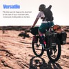 KLERICER Bike Rear Rack Double Pannier Bag, 30L Waterproof Bicycle