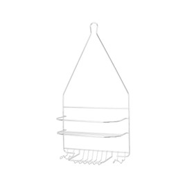 Rocky Mountain Goods Shower Caddy - Rust Proof high Grade Steel - Designated Tiered Shelves for Shampoo/soap - Razor Hangers - Includes Secure Suction Cup (Chrome)