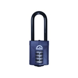Squire CP50 Series 50mm Steel Shackle Combination Padlock - CP50/2.5/BX 64mm Long Shackle Boxed