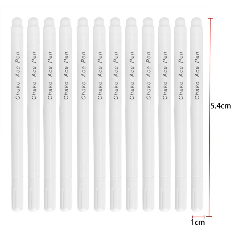 Pack of 12 Fabric Marking Pens, Water Soluble, Trick Marker,