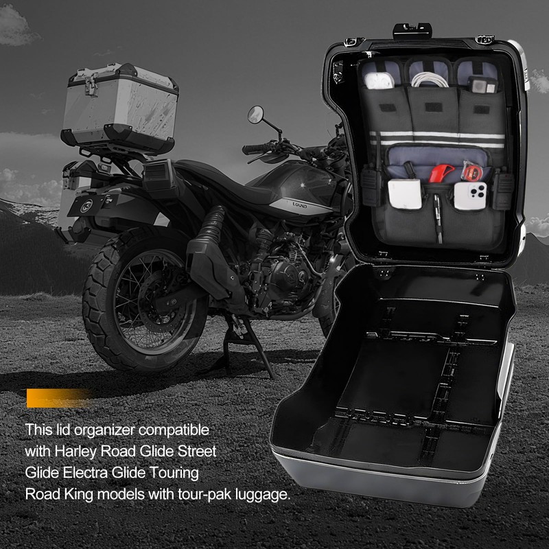 MOSISO Tour Pack Lid Organizer Trunk Lid Pouch Tool Luggage