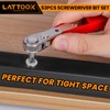 53-Piece Screwdriver Bit Set, LATTOOK Right Angle Low Profile 90