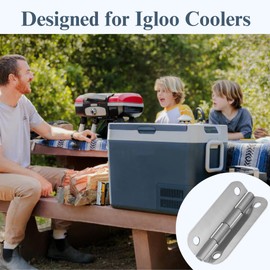 Cooler Hinges Replacement for Igloo Ice Chests - 3 Pack 316 Stainless Steel Cooler Hinge Kit for 25-165 Quart Coolers