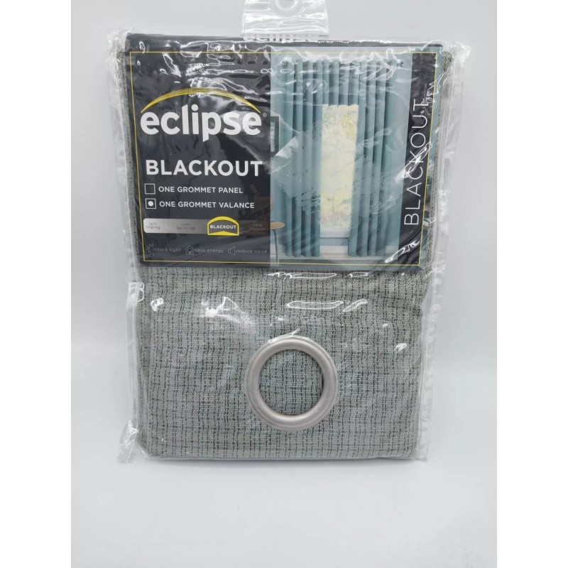 Eclipse Palisade Blackout Grommet Valance, 52" X 18" - Sage