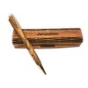 Handmade Ballpoint Pen Handcrafted Bethlehem Olive Wood With Wooden Jerusalem