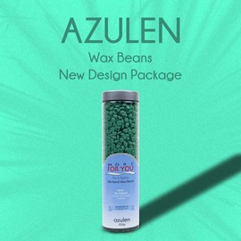More For You Film Hand Wax Beans Pet Azulen (Green) 450 g - Hot Wax Warm Wax Hair Removal Hot Wax Sir Agda Hair Removal Wax (Azulen)