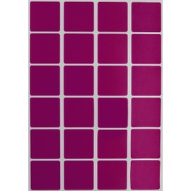 Royal Green Packaging Seal Square Stickers Peel Off Labels in Purple - 360 Pieces