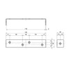 Daido Hunt 2x4 Support U-Shaped Type 5 24-K5-BK (Black Painted)