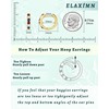 Elaximn Tiny Patriotic Gold Huggie Earrings for Women