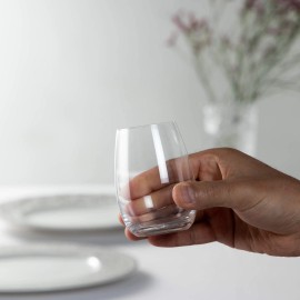 Riedel O Stemless Spirit Glasses Set of 2 Dishwasher Safe Trendy Design