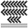 Litoexpe 20 Pcs L Shape Flat Mending Plates 50mm x