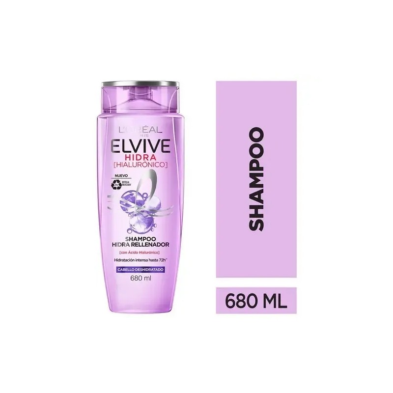 Shampoo Loréal Paris Elvive Hidra Hialurónico 680ml