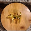 Bright Gold Animal Drawer Knobs - Dresser Cabinet (9. Dog)