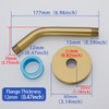Wall Mounted Shower Arm Extension Head Holder Stainless Stee for