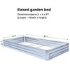 FOYUEE Galvanized Raised Garden Beds for Vegetables Large Metal Planter