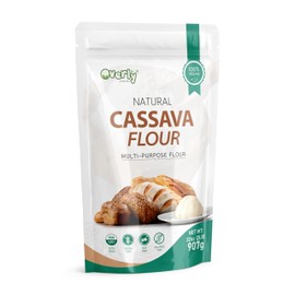 Overly Natural Cassava Flour, Multi-Purpose, Vegan, Grain-Free, 32oz (2LB), Non-GMO