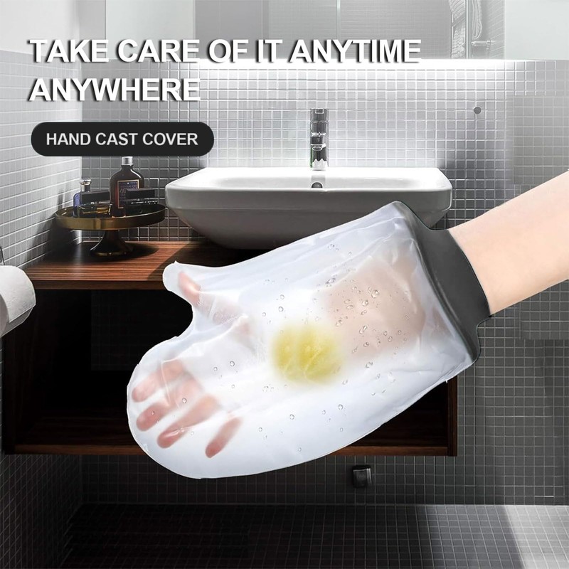 BelleVive Hand Cast Cover, Waterproof Hand Cover for Shower After