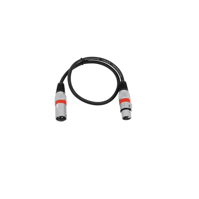 Cable MC-05R 0,5m,blk/red XLR m/f,balance