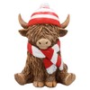L & P Home & Gifts LP74353 Highland Cow Scarf