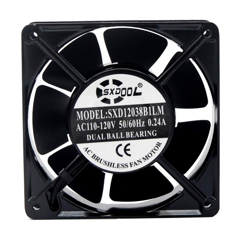 SXDOOL 120mm AC 115V Ball Bearing Fan 110V for DIY