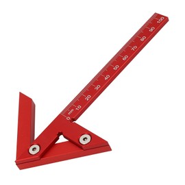 Center Finder, Woodworking Aluminum Alloy Center Scribe Gauge 45° 90° Right Angle Line Gauge Carpenter Ruler with 105mm Scale, Wood Measuring Scribe Tool for Finding The Center
