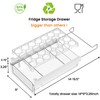 vacane Large Refrigerator Drawer with Removable 28 Grid Egg Tray,