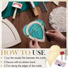 Teenyyou 167pcs Macrame Leaf Cutting Molds and Comb Sets Leaf