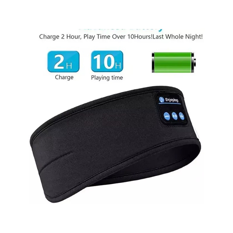 블루투스 수면 아이마스크 휴식용 편안한 눈가리개 낮잠용 [블랙] Bluetooth Sleep