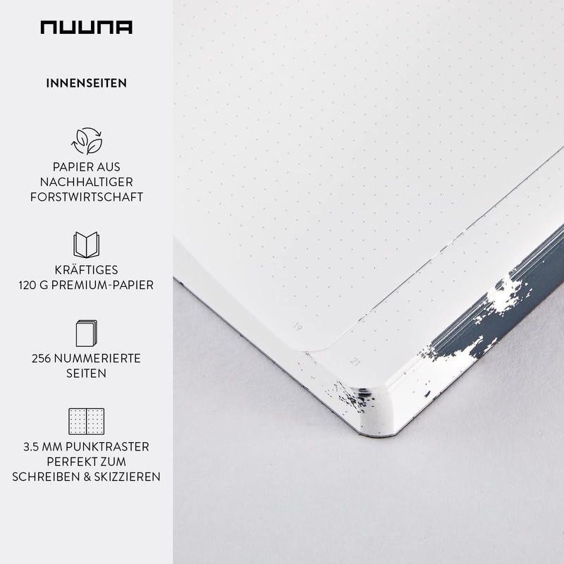 Nuuna Notebook A5+ | Graphic L - Moon | Dotted