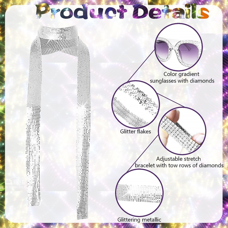 PPGGOPP Disco Accessories, 70s Disco Accessories, 70s Disco Accessories, Disco