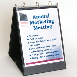 StoreSMART - Flip Chart Easel Binder - Portrait/Vertical - Black- 2-Pack - VH430-2