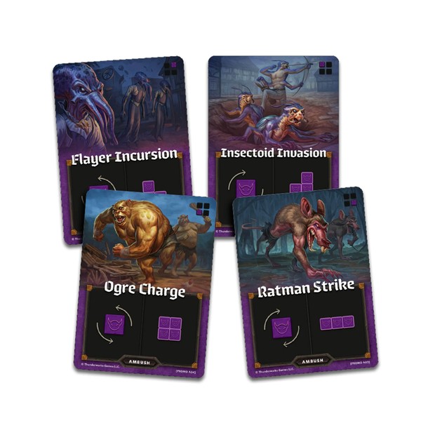 Thunderworks Games: Cartographers: Ambush Mini-Expansion - 4 New Ambush Cards