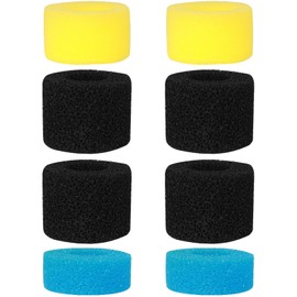 AquaMiracle Aquarium Filter Replacement Sponge, Fish Tank Filter Replacement Parts, Including 2 x Coarse Sponge, 2 x Fine Sponge & 4 x Carbonized Sponge