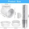 Picowe Dryer Connection Kit, 2PCS 90 Degree Dryer Vent Elbow
