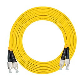 Jeirdus 1Meter 3ft FC to FC Duplex 9/125 Single-Mode Fiber Optic Cable Jumper Optical Patch Cord FC-FC