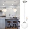 KoKo&Yukina 8 Inch Globe Pendant Lighting for Kitchen Island Mid